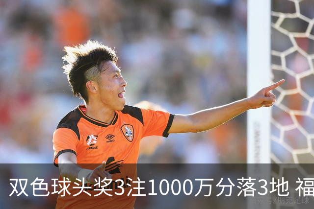 双色球头奖3注1000万分落3地 福运奖913万注